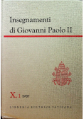 Insegnamenti di Giovanni Paolo II Tom X Część 1