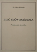 Pięć słów Kościoła