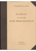 Materiały do historii aptek wielkopolskich reprint 1929 r.