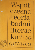 Współczesna teoria badań literackich za granicą Tom III