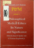 Philosophical Medical Ethics Its Nature and Significance