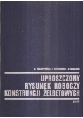 Uproszczony rysunek roboczy konstrukcji żelbetonowych