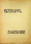 Studia historico Ecclesiastica 10 Leopold Hr. Sedlnicki