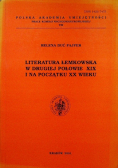 Literatura łemkowska w drugiej połowie XIX i na początku XX wieku