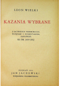 Kazania Wybrane 1936 r.