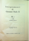 Insegnamenti di Giovanni Paolo II tom XI część 1