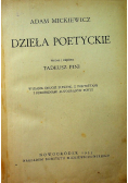 Adam Mickiewicz Dzieła poetyckie 1933 r.