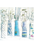 Karnet kwadrat z kopertą Five Vases in Blues