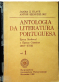 Antologia da Literatura Portuguesa tom 1