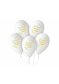 Balony premium hel Pierwsza Komunia 32cm 5szt