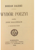 Zaleski Wybór poezyi reprint z 1909 r