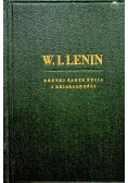 Lenin krótki zarys życia i działalności 1949r