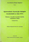 Sprawozdania wizytacyje biskupów wrocławskich (  z roku 1717 )