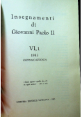 Insegnamenti di Giovanni Paolo II  tom VI część 1