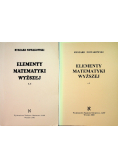 Elementy matematyki wyższej tom 1 i 2
