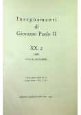 Insegnamenti di Giovanni Paolo II Tom XX  Część 2 1997