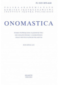 Onomastica rocznik LIII