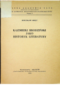 Kazimierz Brodziński jako historyk literatury