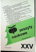 Zeszyty naukowe XXV
