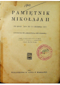 Pamiętnik Mikołaja II 1924 r.