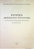 Fontes Archaeologici posnanienses tom XXXVI