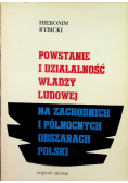 Powstanie i działalność władzy ludowej na zachodnich i północnych obszarach Polski