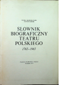 Słownik biograficzny teatru polskiego