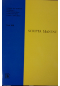 Scripta manent