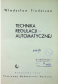 Technika regulacji automatycznej