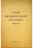 Synod Archidiecezjalny Krakowski 1938 r 1939 r.