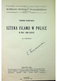 Sztuka islamu w Polsce 1935 r.