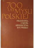 Filozofia i myśl społeczna XVI wieku