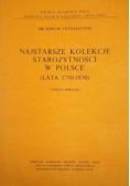 Najstarsze kolekcje Starożytności w Polsce lata 1750 1830