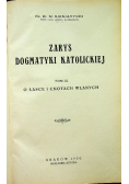 Zarys dogmatyki katolickiej Tom III 1930 r.
