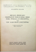 Brulion przekładu pierwszych trzech ksiąg Biblii próba Tomasza ze Zbrudzewa