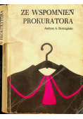 Ze wspomnień prokuratora