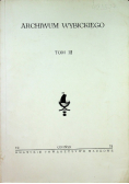 Archiwum Wybickiego, Tom III