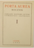 Porta Aurea Rocznik Zakładu Historii Sztuki Uniwersytetu Gdańskiego tom 1