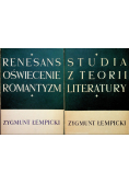 Renesans Oświecenie Romantyzm / Studia z teorii literatury