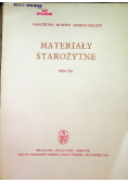 Materiały starożytne Tom VIII