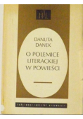 O polemice literackiej w powieści