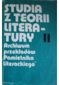 Studia z teorii literatury II