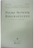 Polski Słownik Biograficzny zeszyt 198