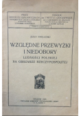 Względne przewyżki i niedobory ludności polskiej na obszarze Rzeczypospolitej 1926 r