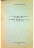 Katalog inkunabułów biblioteki kapituły metropolitalnej w Krakowie
