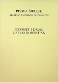 Pismo Święte Pierwszy i Drugi List do Koryntian