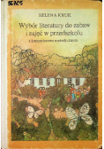 Wybór literatury do zabaw i zajęć w przedszkolu