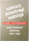 Zamiary Przestrogi Nadzieje Bunt Młodych Polityka 1931 1939