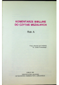 Komentarze biblijne do czytań mszalnych rok A