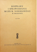 Rozprawy i sprawozdania Muzeum Narodowego w Krakowie  Tom VIII